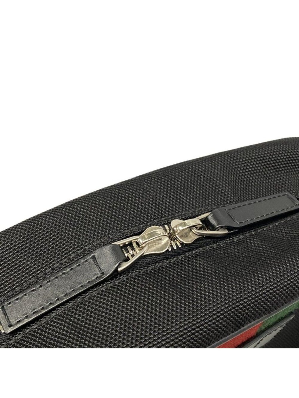 Gucci Second Bag Sherry Black Red Green Leather - Picture 11 of 15